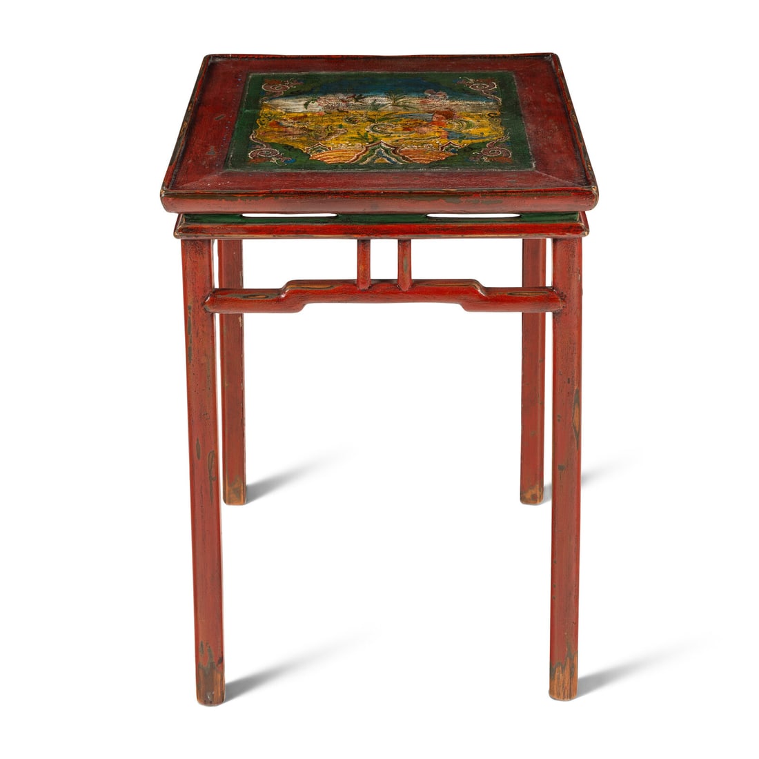 A Tibetan Polychrome Painted Table (1 of 4)