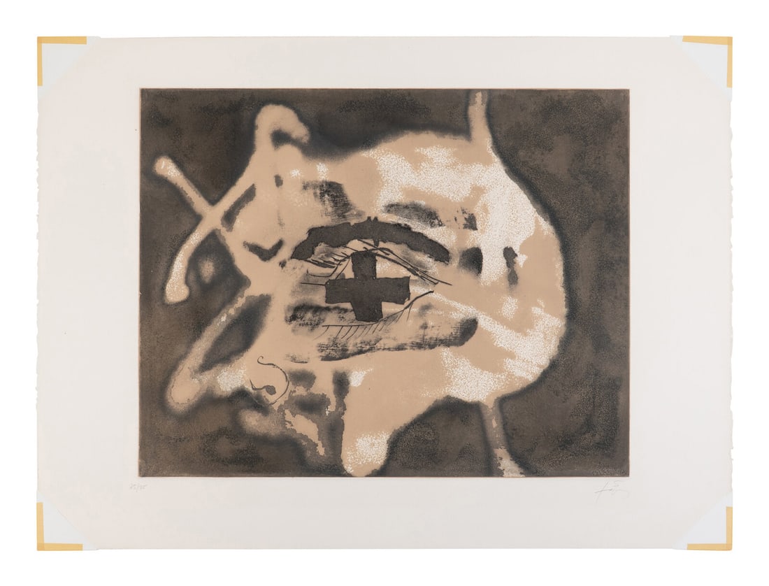 Antoni T‡pies (Spanish, 1923ñ2012) Relief Sable, 1982 (1 of 1)