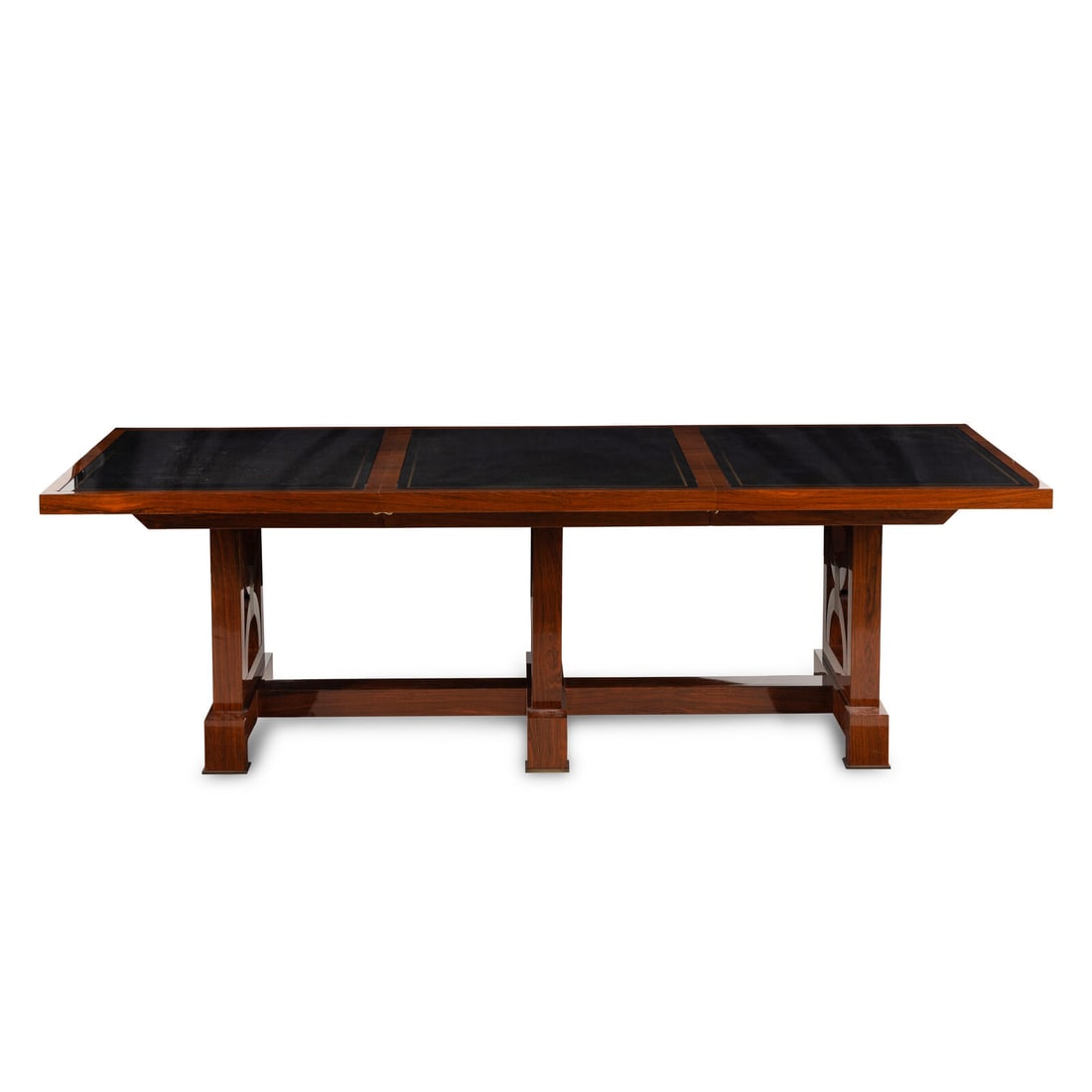 A Custom Rosewood and …glomisÈ-Top Extending Dining Table (1 of 3)