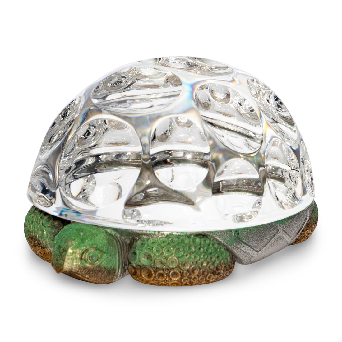 A Steuben Glass And Vermeil Sculpture Of A Turtle (1 of 2)