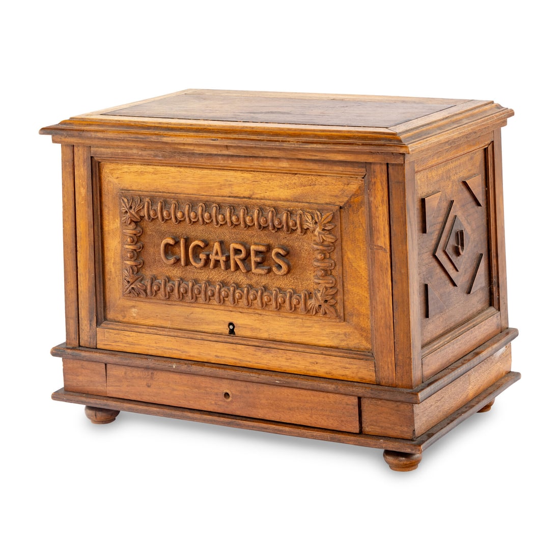 A French Fruitwood Cigares Humidor (1 of 2)