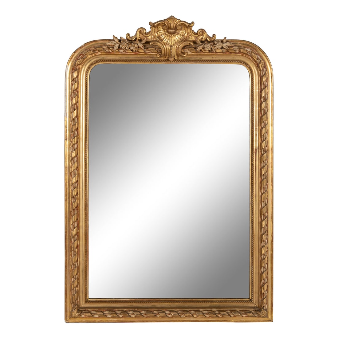 A Louis XVI Style Giltwood Mirror (1 of 2)