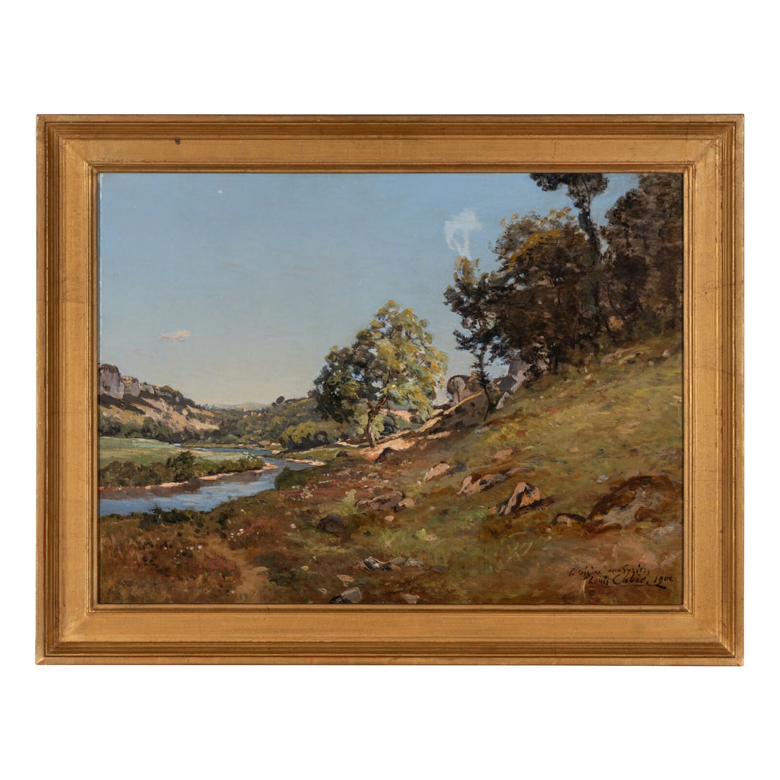 Louis Alexandre Cabie (French, 1853-1939) The Vezere at es Eyzies, 1900 (1 of 3)
