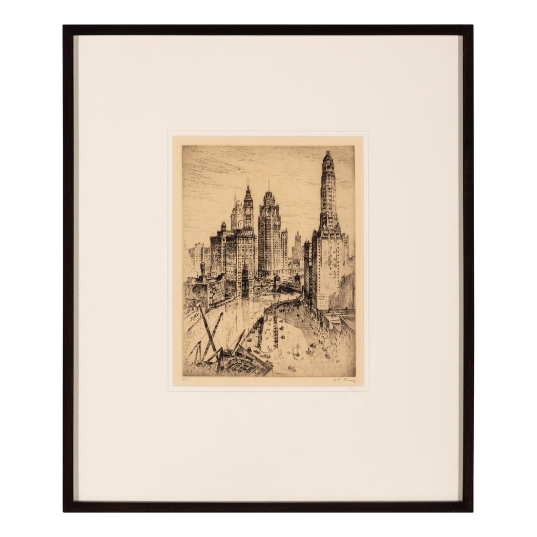Anton Schutz (German/American, 1894-1977) Five Etchings (1 of 14)