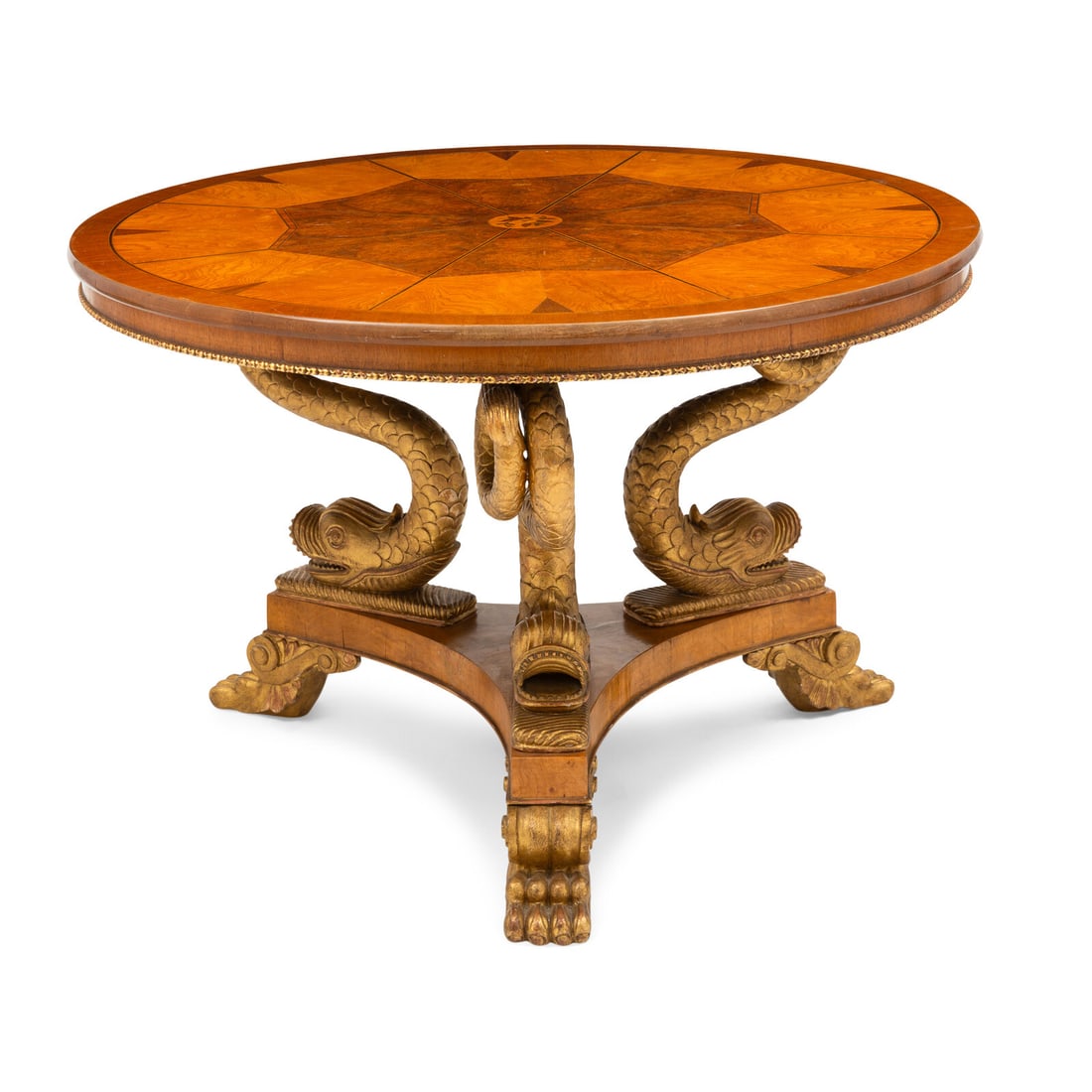 A Venetian Style Giltwood Center Table: A Venetian Style Giltwood Center Table 20th Century Width 47 1/2" by Height 31" Property of a Southampton & Palm Beach Collector This lot is located in Palm Beach.
