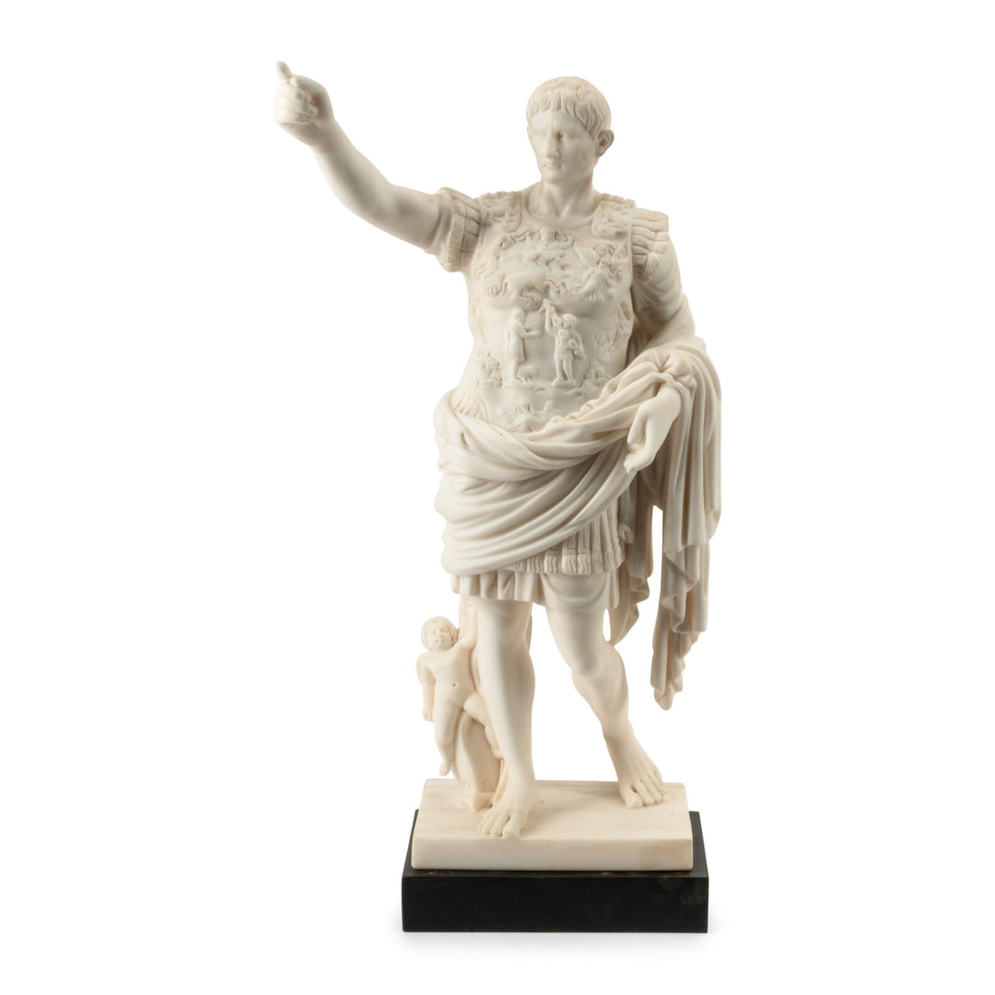An Italian Carved Marble Model of the Augustus of Prima Porta (1 of 4)