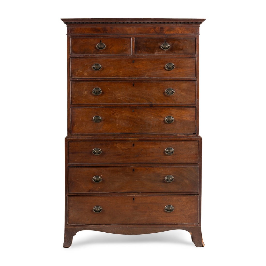 A Late George III Mahogany Chest-on-Chest (1 of 3)