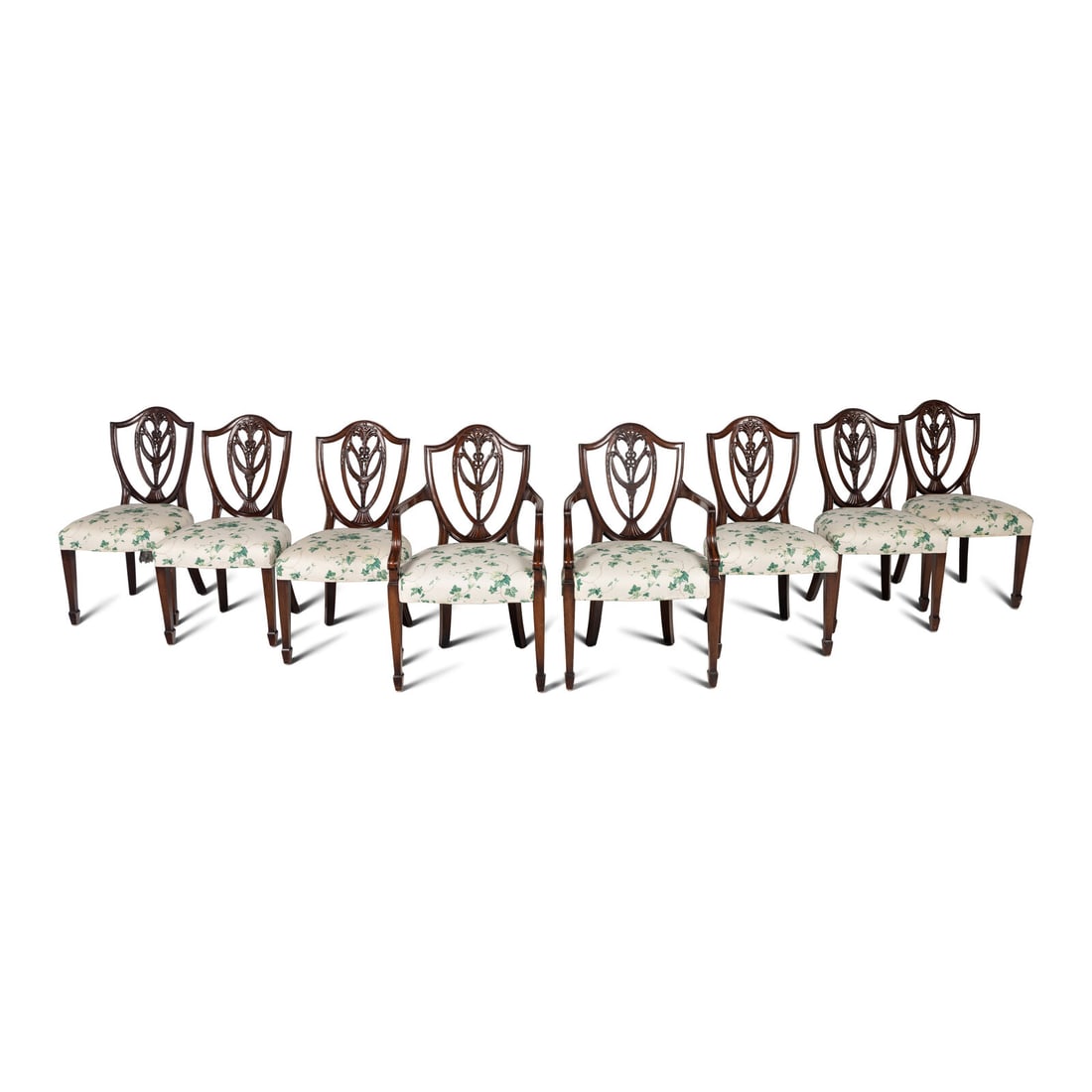 A Set of Eight George III Style Mahogany Dining Chairs (1 of 4)