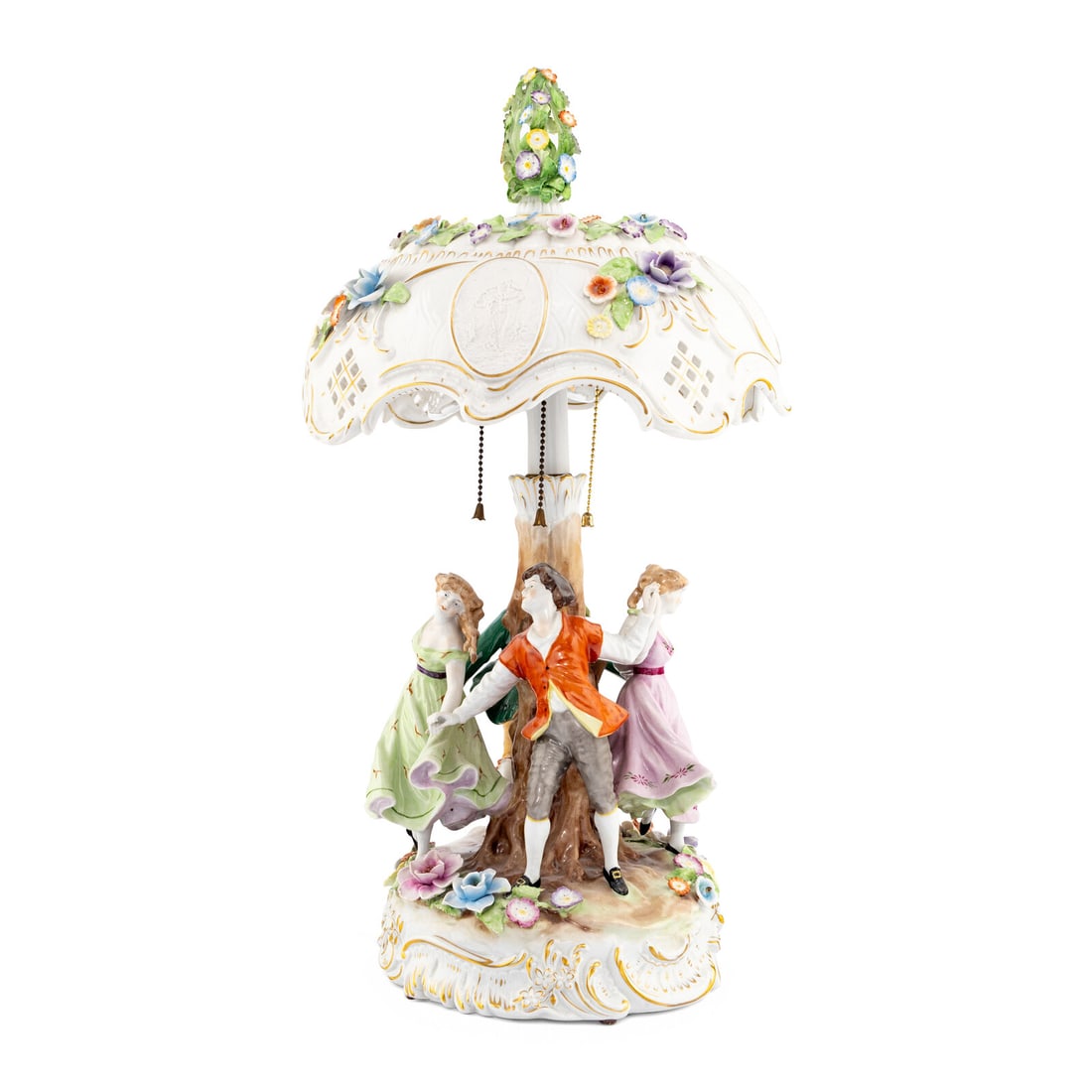 A German Porcelain Figural Table Lamp (1 of 2)