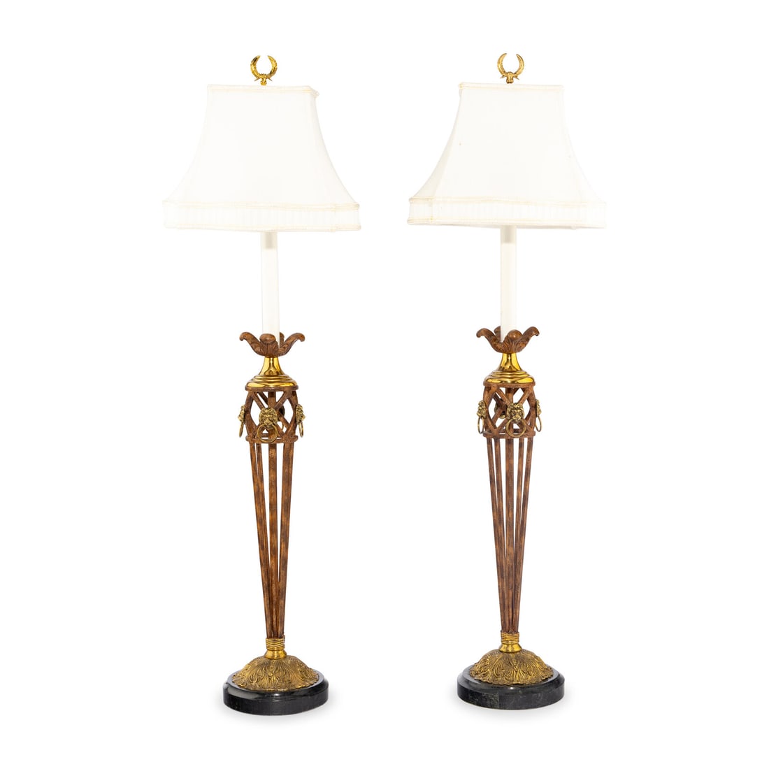 A Pair of Neoclassical Style Gilt Metal Mounted Table Lamps (1 of 2)