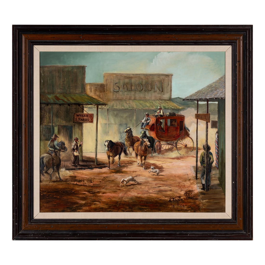 Hal Empie (American, 1909 - 2002) On Time (1 of 3)