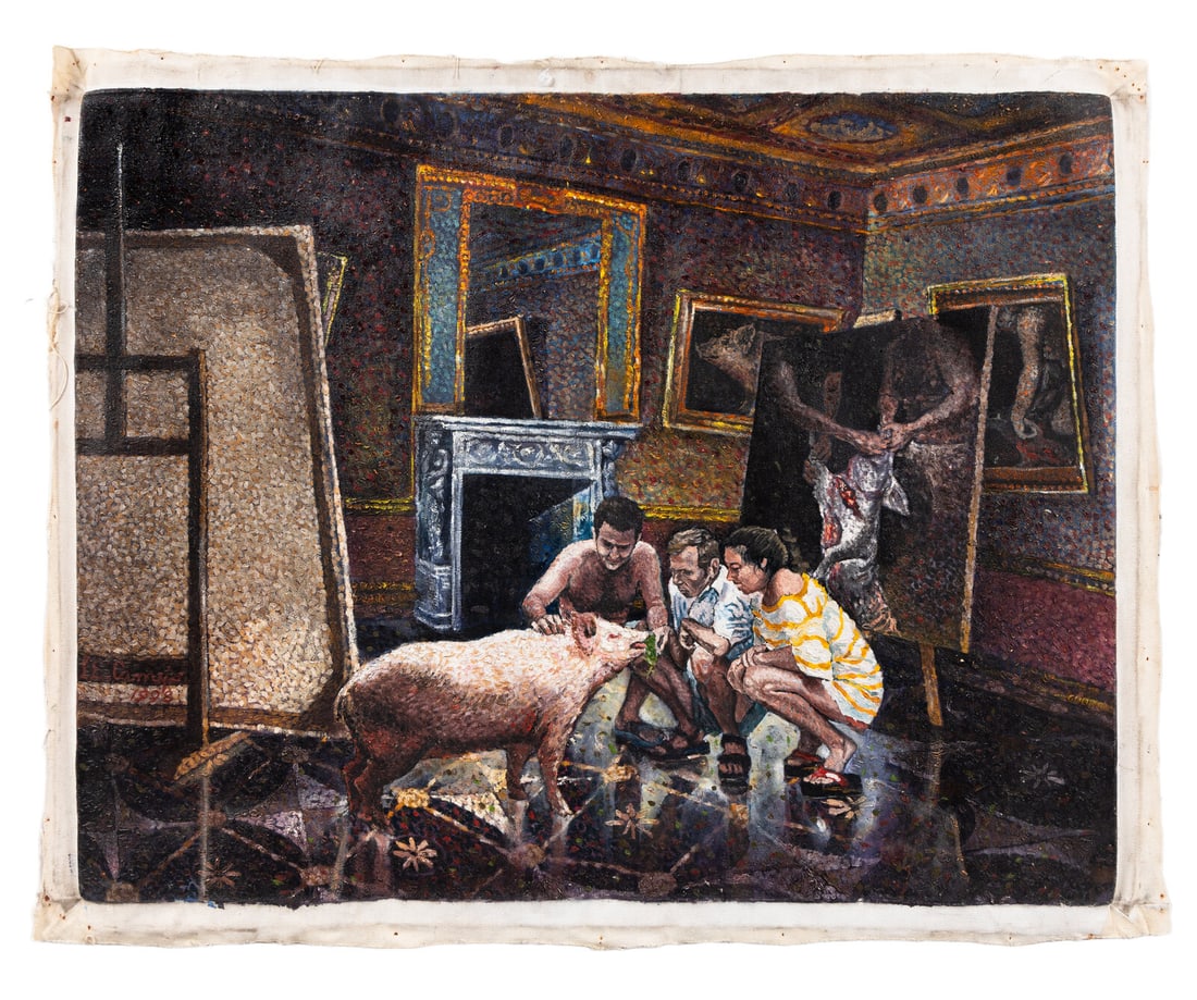 Luis Enrique Camejo (Cuban, b. 1971) Acerca del Ideal y el Artista l, 1998 (1 of 2)