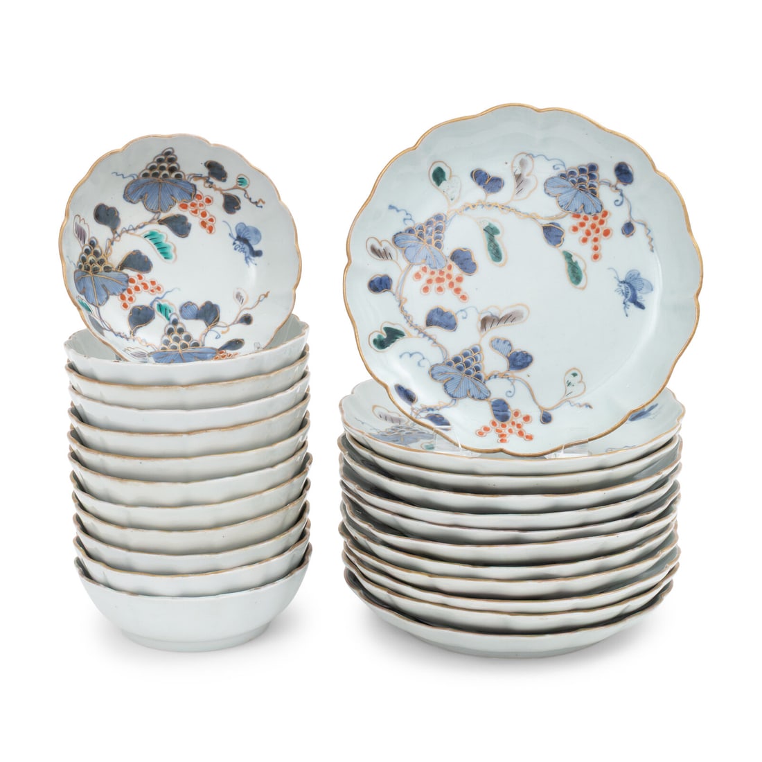 A Group of Japanese Arita Porcelain Dishes (1 of 4)