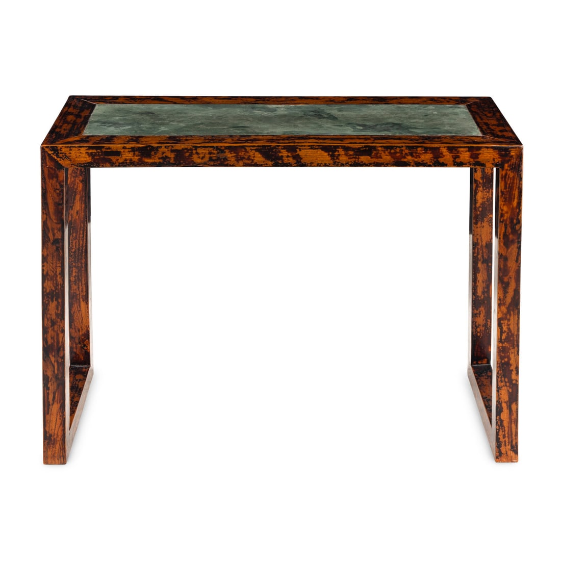 A Chinese Stone-Inset Hardwood Console Table: A Chinese Stone-Inset Hardwood Console Table 19th/20th Century Height 32 1/4 x width 47 x depth 18 3/4 inches. Property from the Collection of James and Judith Klutznick, Chicago, Illinois This lot is