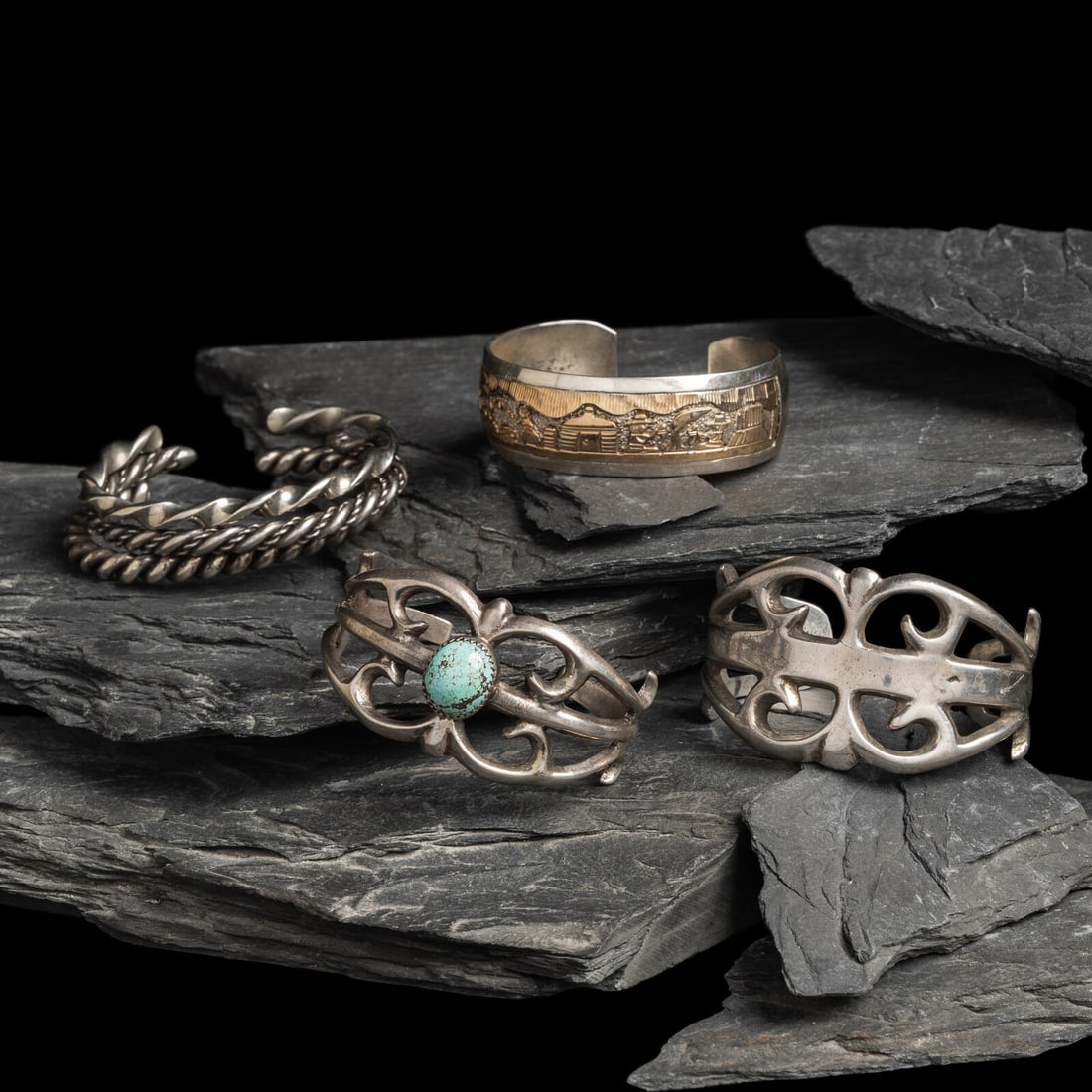 Navajo Cuff Bracelets (1 of 2)