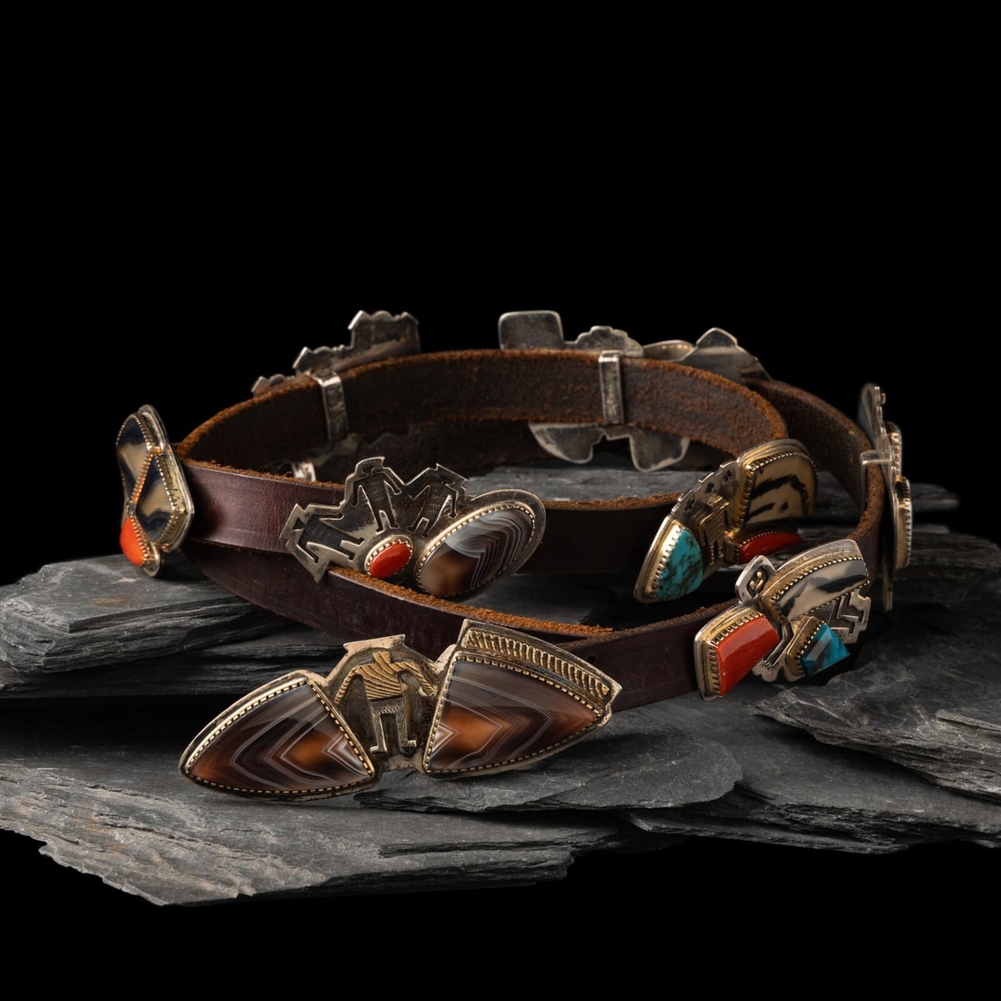 Gail Bird and Yazzie Johnson (Kewa-Laguna, b. 1949) / (DinÈ, b. 1946) Silver and Gold Figural (1 of 4)