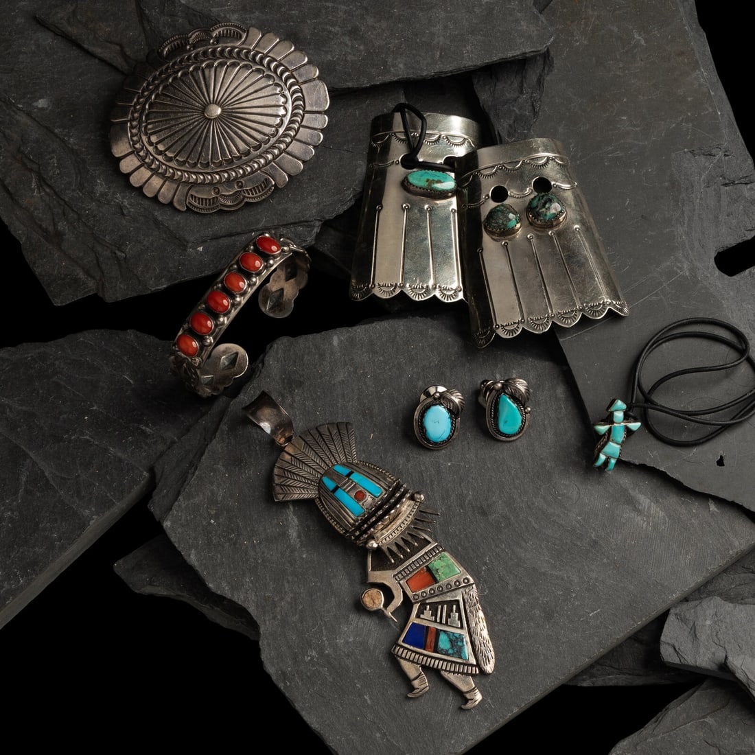 Assorted Navajo and Zuni Jewelry (1 of 2)