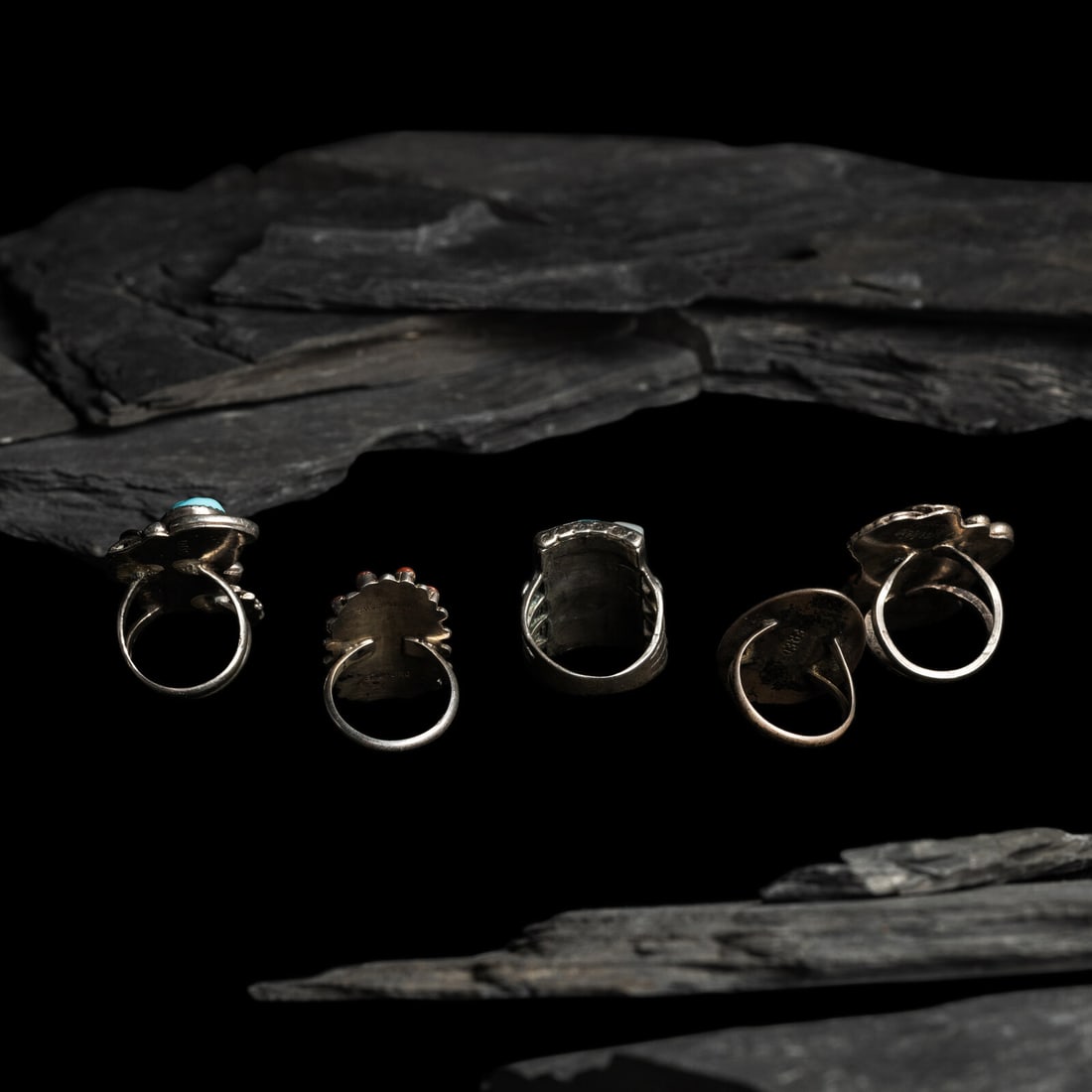 Navajo Silver Rings - 2