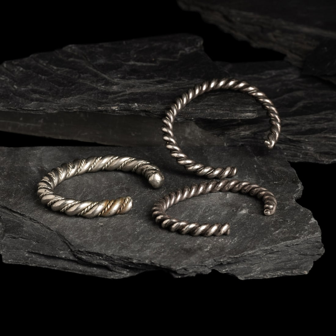 Navajo Silver Cuff Bracelets - 3