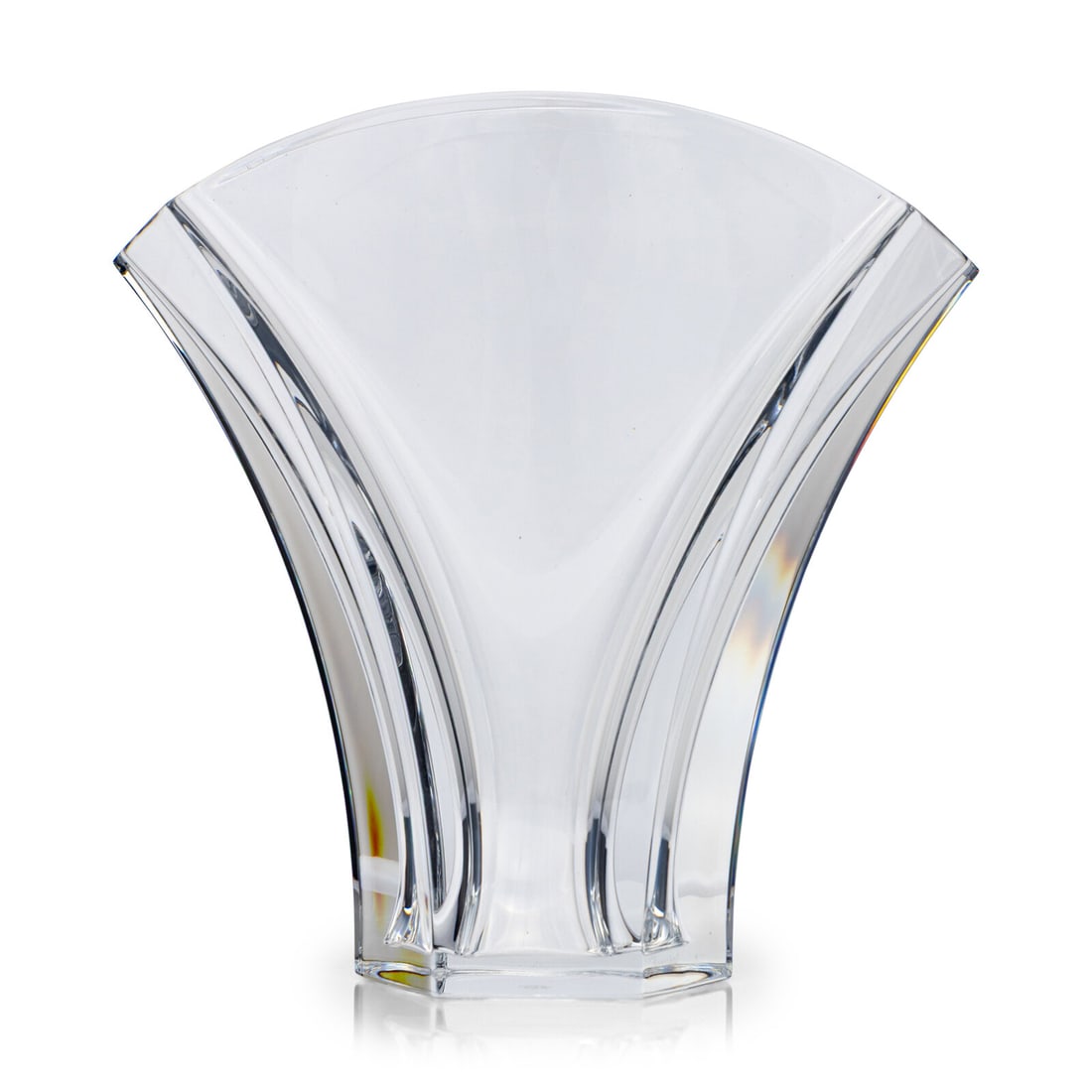 A Baccarat Glass Vase: A Baccarat Glass Vase 20th Century marked to underside. Height 11 inches. Property of a California Collector This lot is located in Chicago. Provenance: Bonhams, Los Angeles, Period Art & Design f