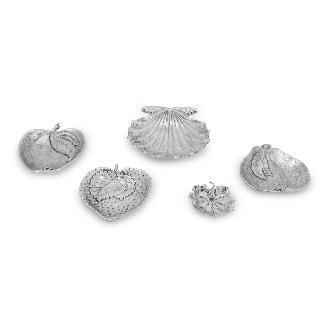 A Group of Five Buccellati Silver Dishes (1 of 5)