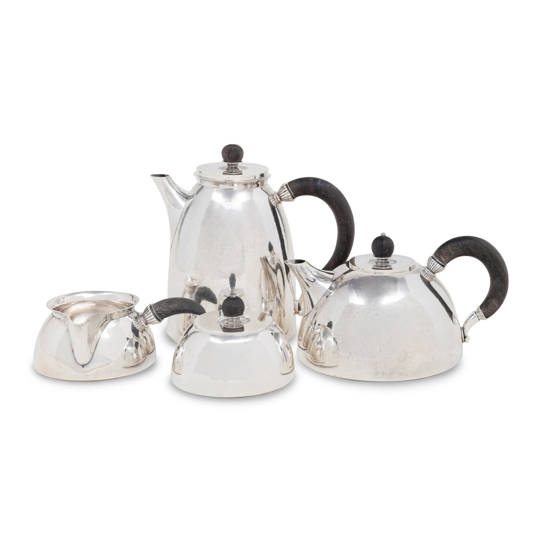 A Georg Jensen Four-Piece Silver Tea and Coffee Service (1 of 5)
