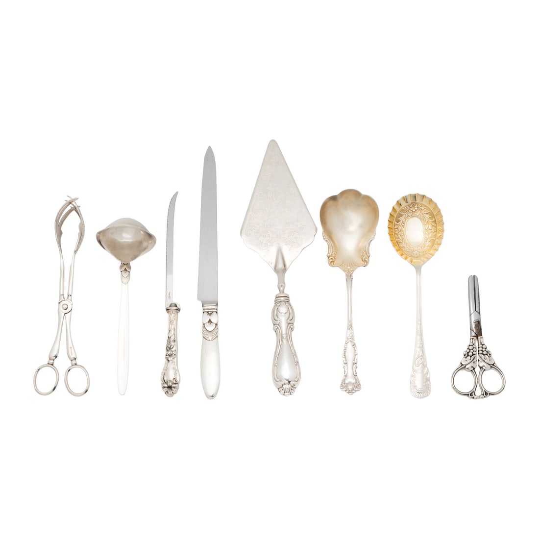 A Georg Jensen Cactus Silver Flatware Service (1 of 3)