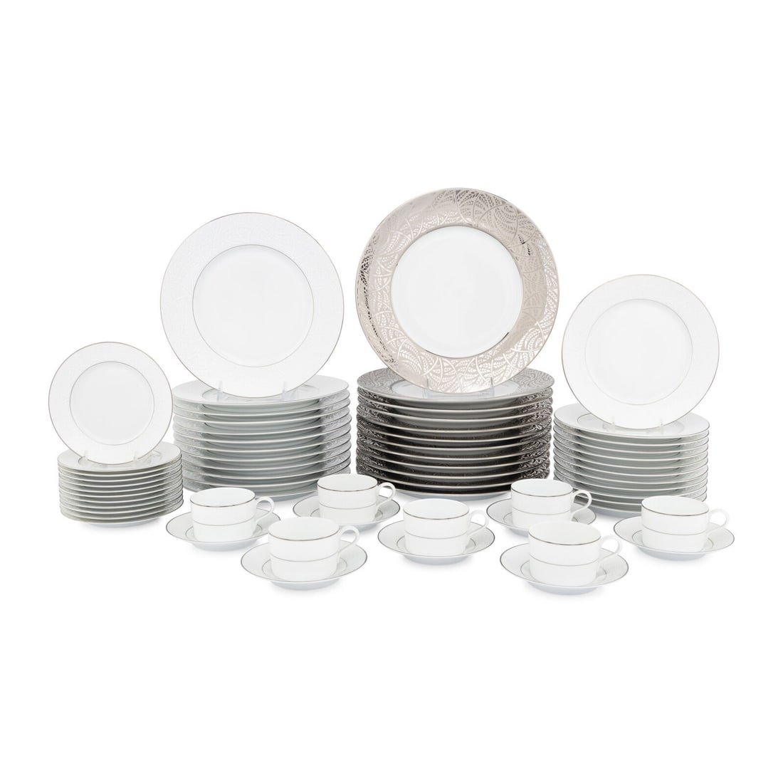 A Lalique Damasse Porcelain Dinner Service (1 of 3)