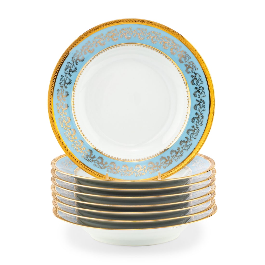 A Set of Eight Limoges Porcelain Soup Plates (1 of 4)