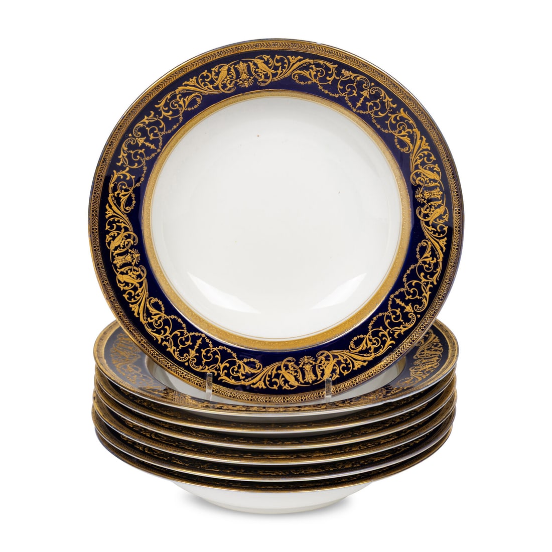 A Set of Seven Rosenthal Parcel-Gilt Porcelain Soup Plates (1 of 4)
