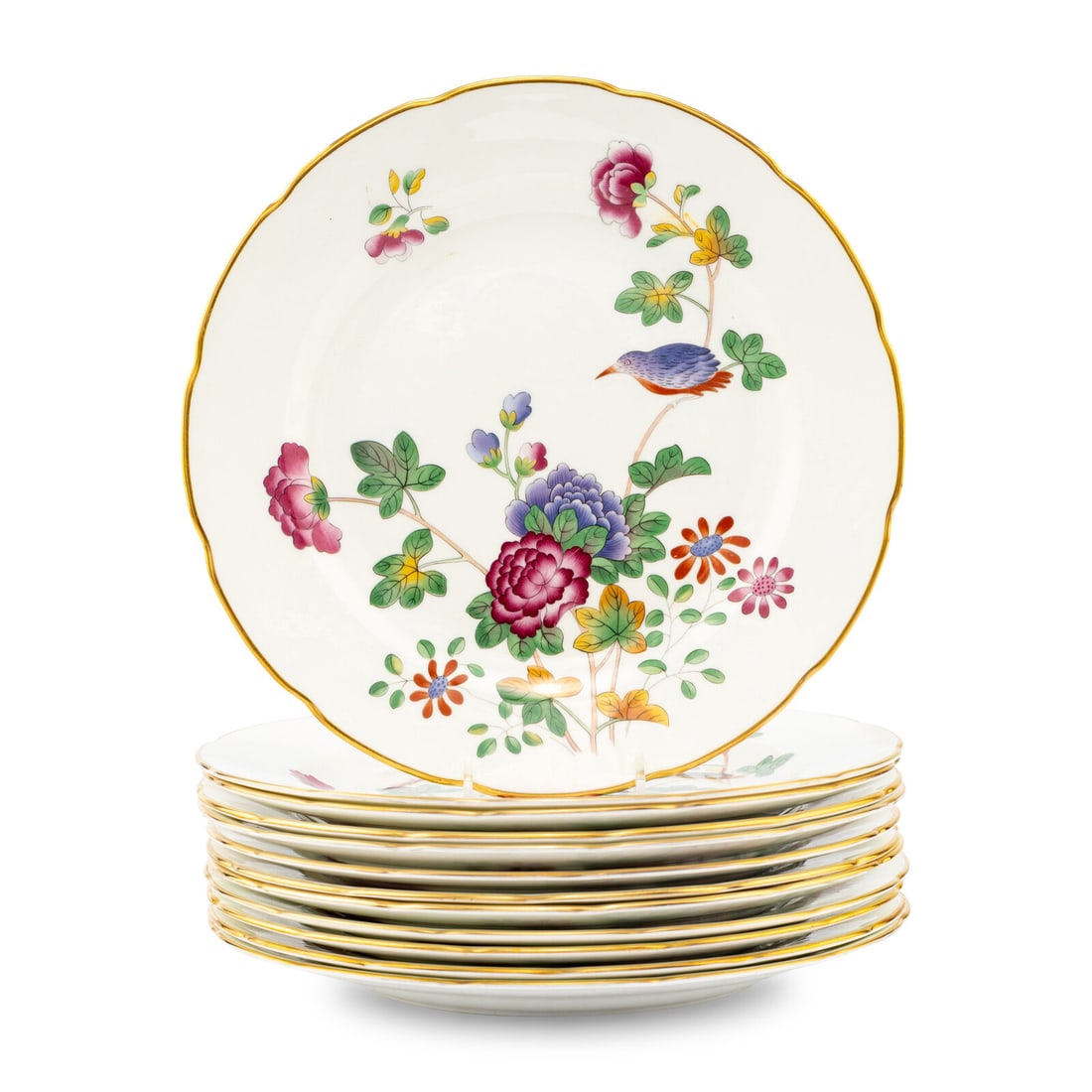 A Set of Twelve Wedgwood Cuckoo Porcelain Dinner Plates (1 of 4)