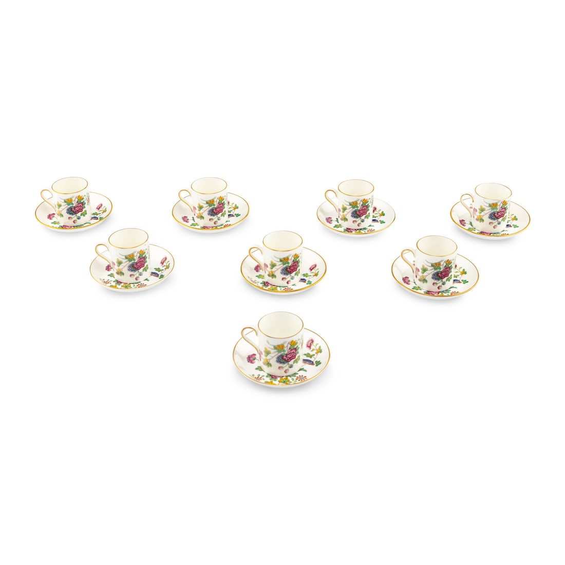 A Set of Eight Wedgwood Cuckoo Porcelain Coffee Cups and Saucers (1 of 4)