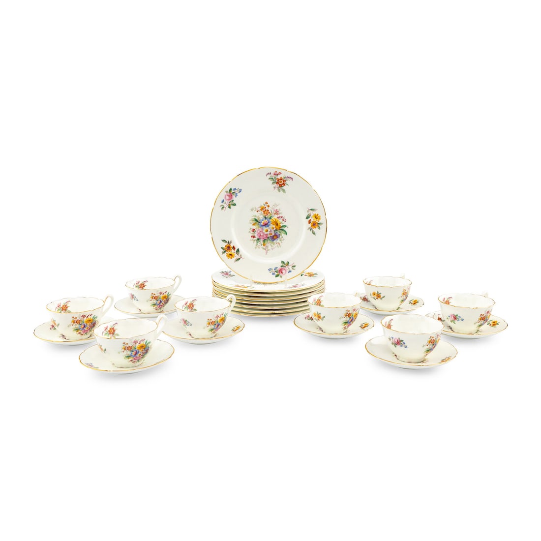 A Coalport Tea Service for Eight (1 of 4)