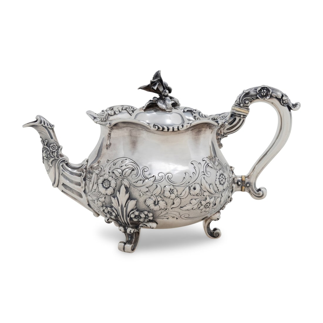 A Paul Storr and Mortimer Silver Teapot (1 of 6)