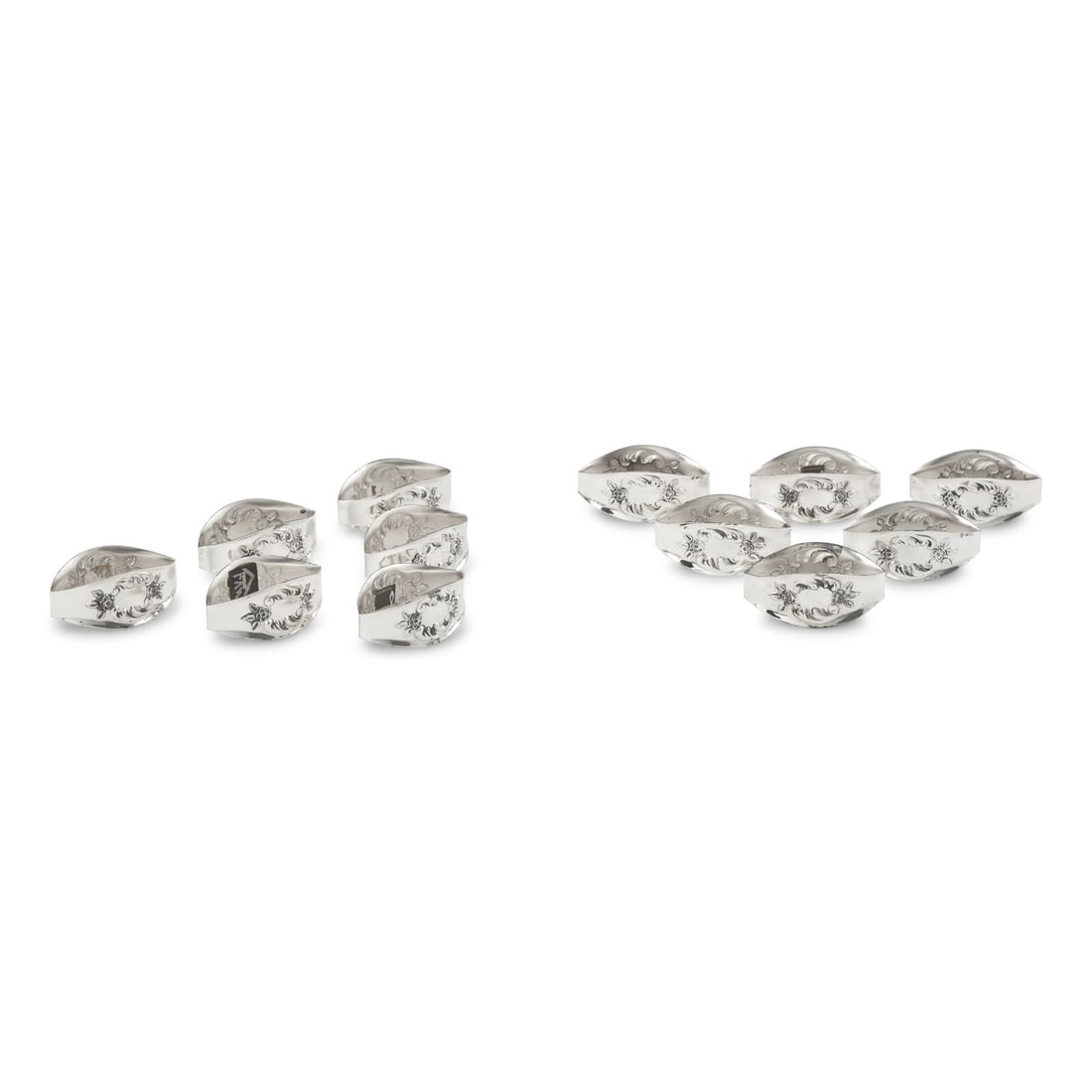 A Set of Twelve German Silver Napkin Rings (1 of 4)