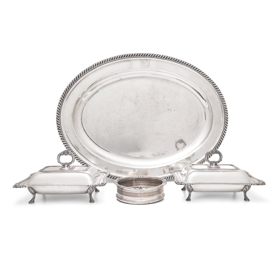 An Group of Old Sheffield Silver-Plate Table Articles (1 of 4)