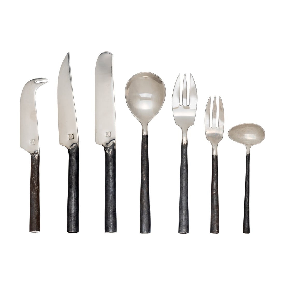 A Modernist Rolled Steel Flatware Service (1 of 1)
