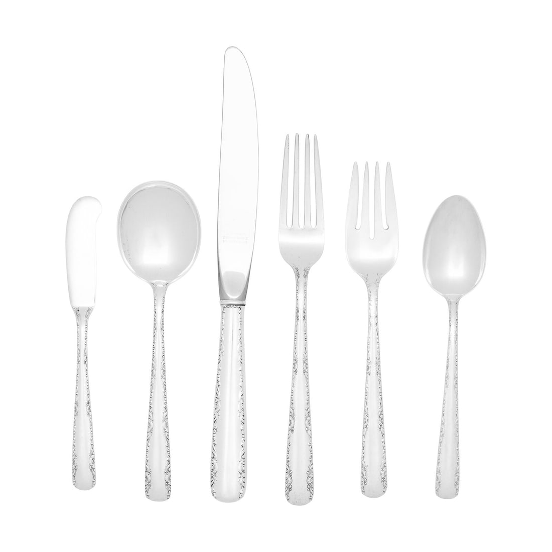 An American Silver Flatware Service (1 of 3)