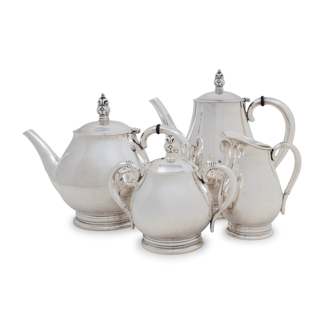 An American Silver Four-Piece Tea and Coffee Service (1 of 6)