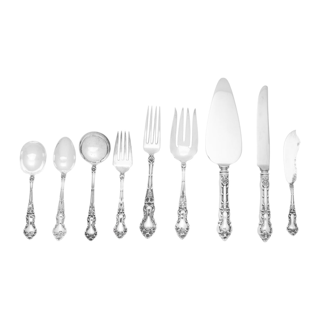 An American Silver Flatware Service (1 of 2)