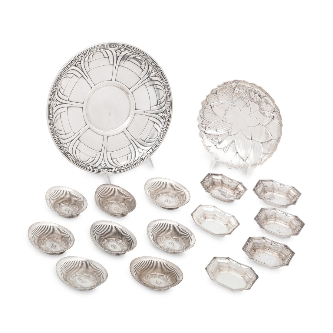 A Group of Fifteen American Silver Table Articles (1 of 5)