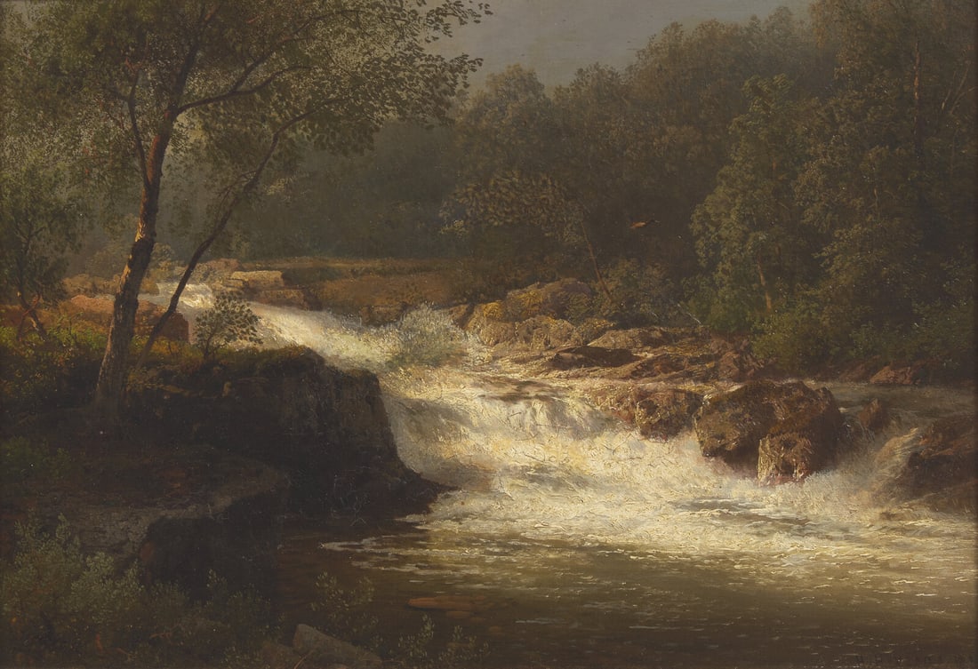 Hermann Herzog (American/German, 1832–1932) Jackson Falls, N. Hampshire, 1881 (1 of 3)