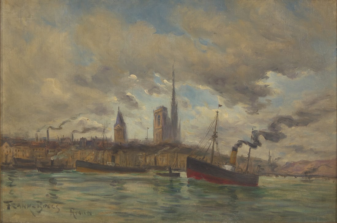 Frank Myers Boggs (American, 1855–1926) The Harbor in Rouen (1 of 3)