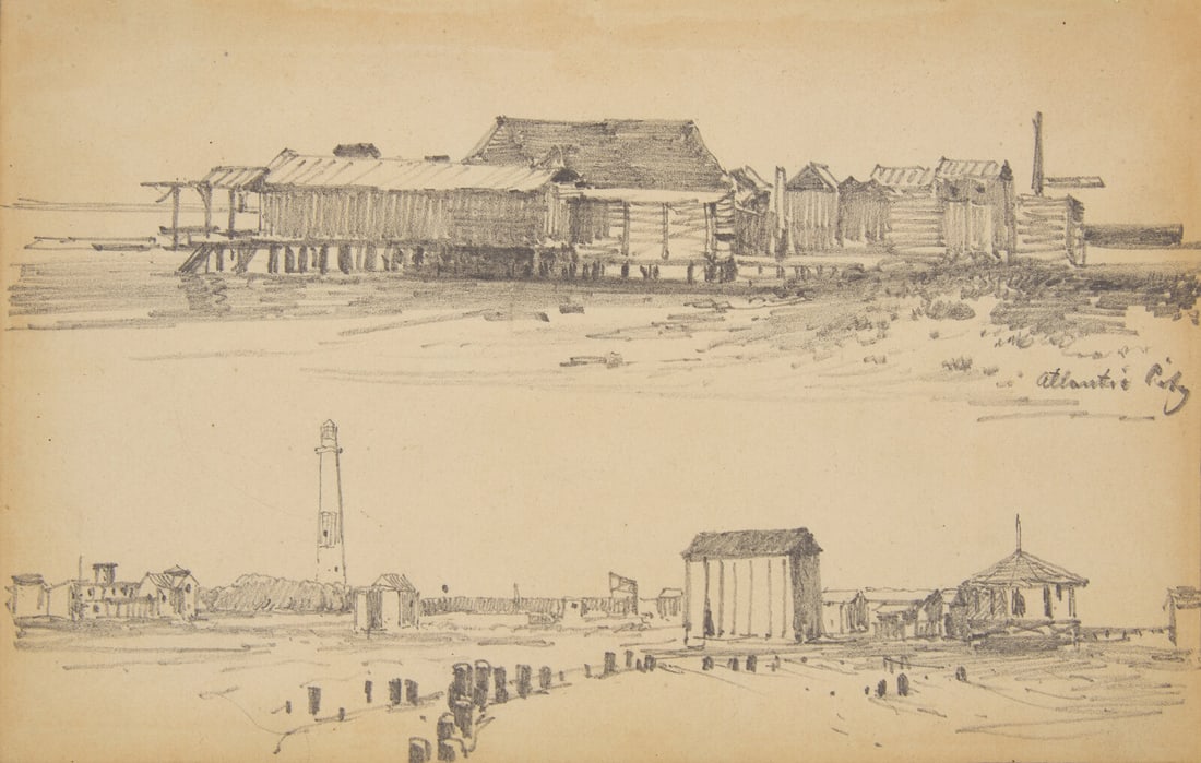 Hermann Herzog (American/German, 1832–1932) Views of Atlantic City (1 of 3)