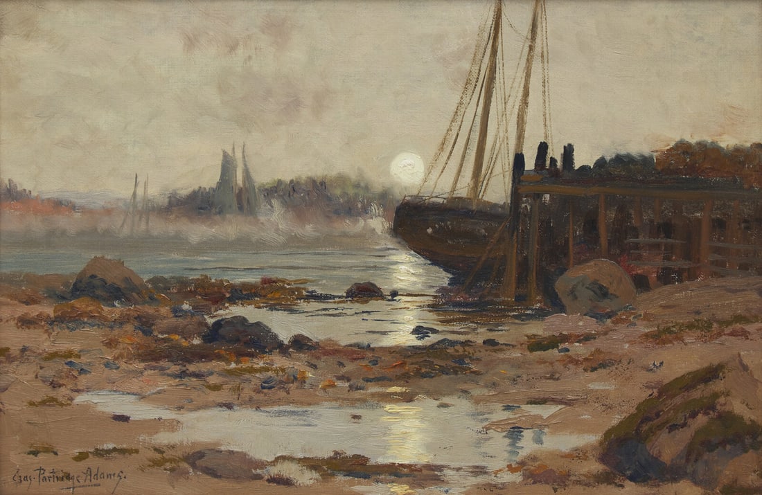 Charles Partridge Adams (American, 1858–1942) At Bar Harbor, Foggy Morning (1 of 3)