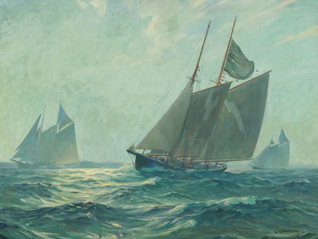 Charles Robert Patterson (American, 1878–1958) Fisherman Races (1 of 3)
