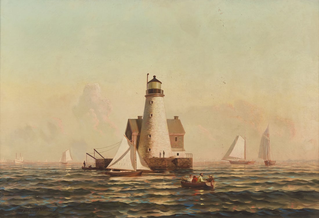 Henry Newell Cady (American, 1849–1935) Steppingstone Lighthouse, 1877 (1 of 3)