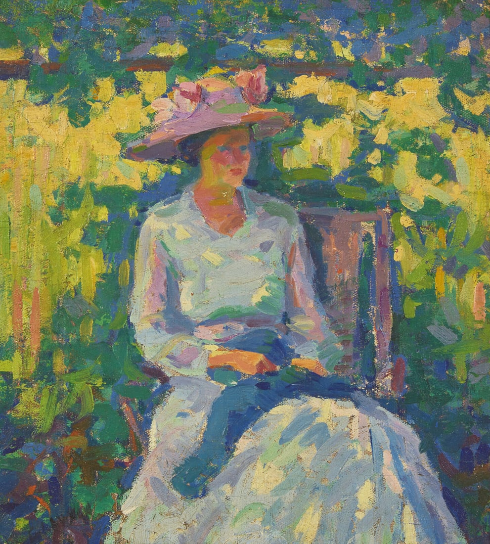 Ernest Lawson (American/Canadian, 1873–1939) Figure Study, Mrs. Holland, c. 1920 (1 of 3)
