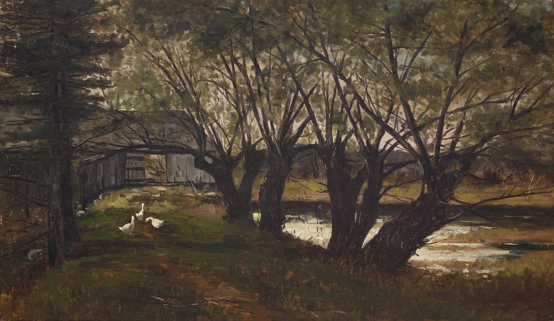 Frank Henry Shapleigh (American, 1842–1906) Barnyard Scene (1 of 3)