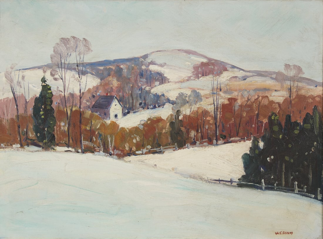 Walter Emerson Baum (American, 1884–1956) Snow-Covered Hills (1 of 3)